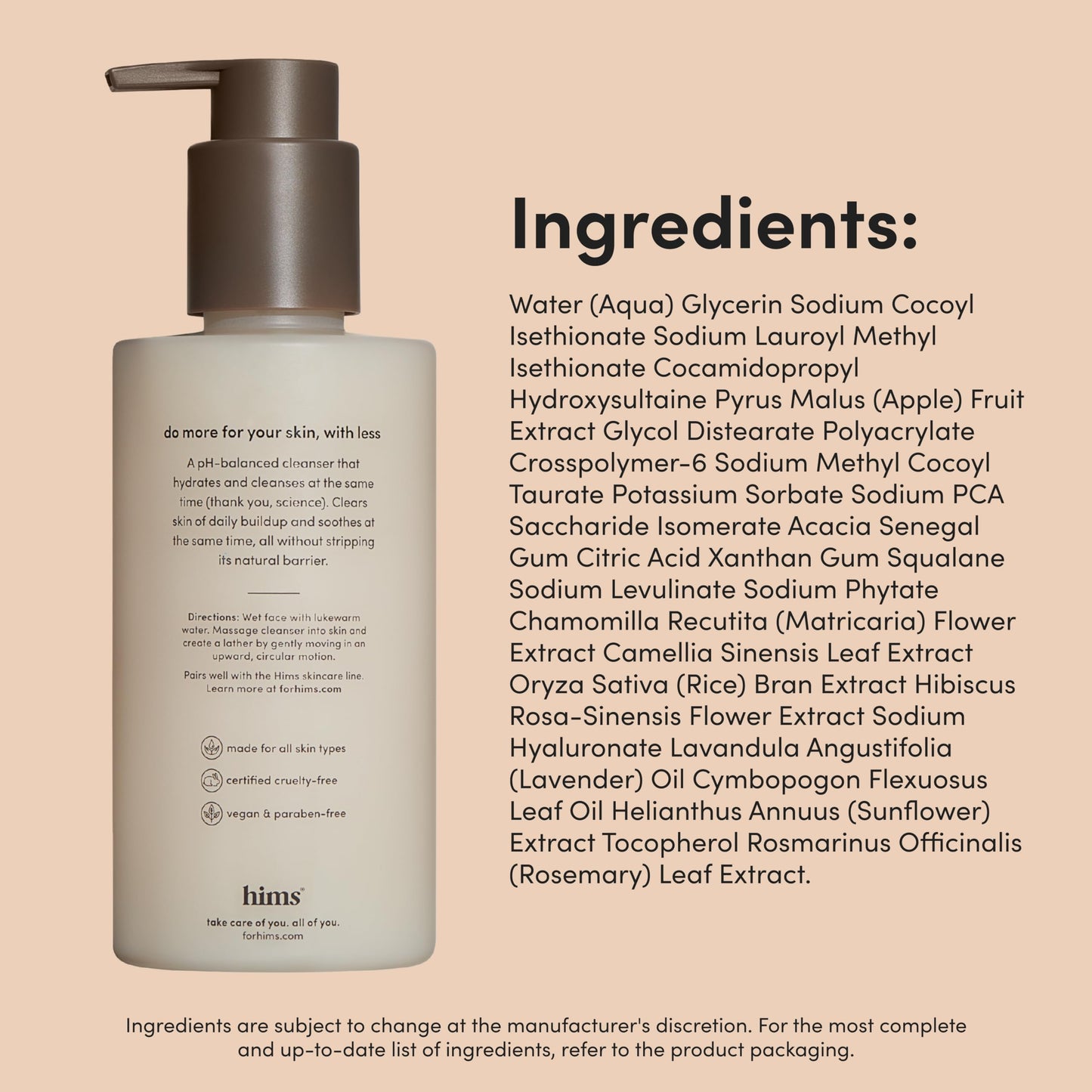 Hydrating Daily Face Cleanser with Barrier Support Care